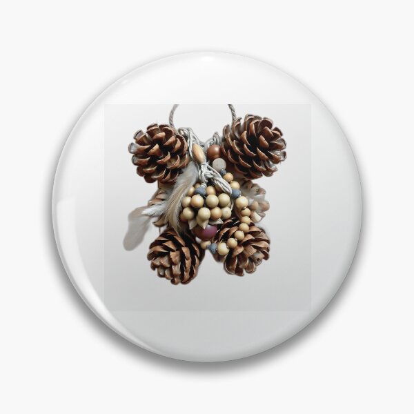 Item preview, Pinecones, Feathers, and Beads Art designed and sold by sharon1210.