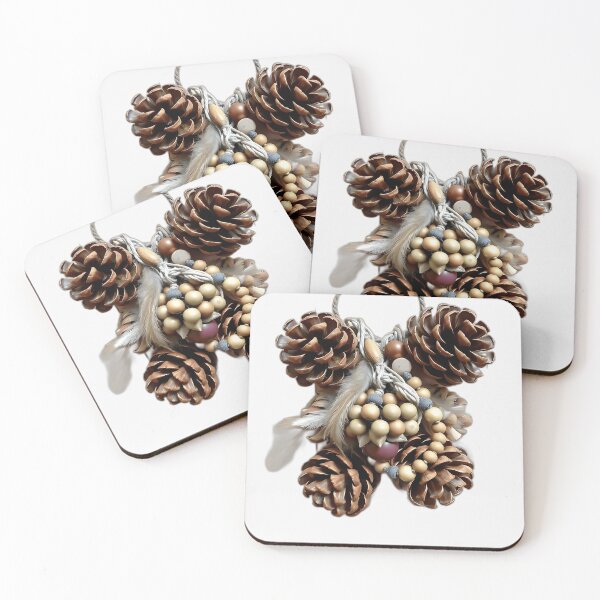 Item preview, Pinecones, Feathers, and Beads Art designed and sold by sharon1210.