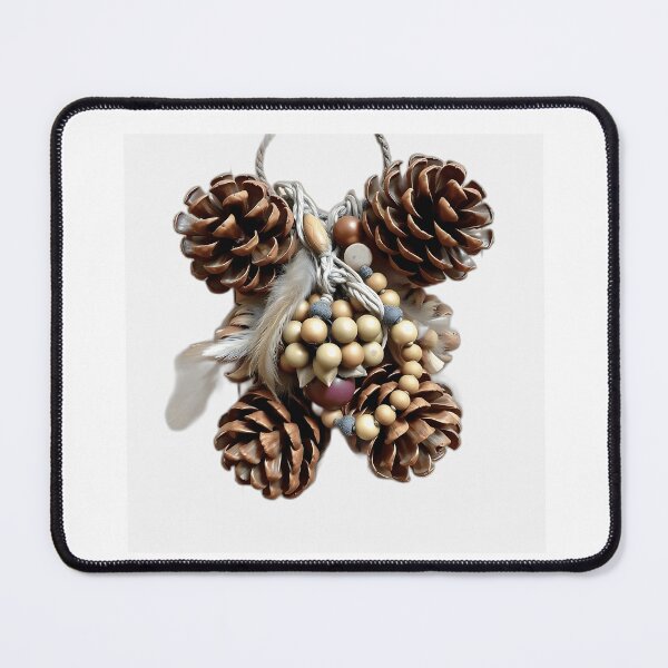 Item preview, Pinecones, Feathers, and Beads Art designed and sold by sharon1210.