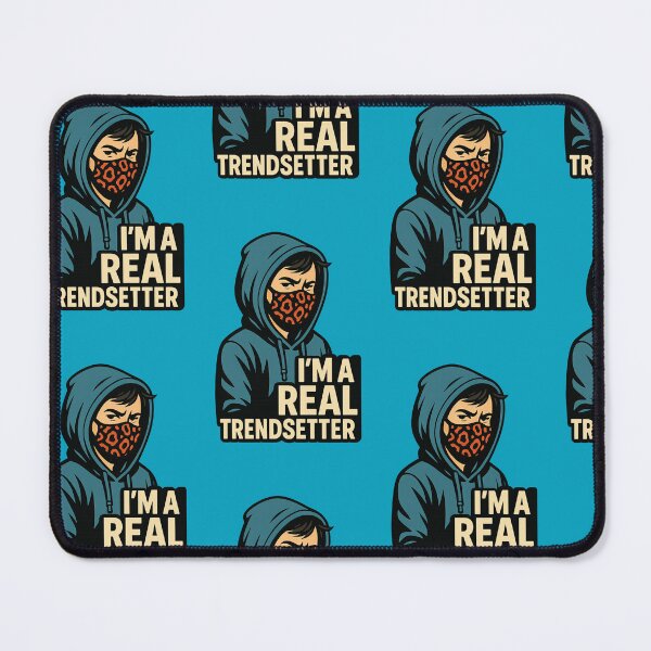 Item preview, I’m A Real Trendsetter Sarcastic Hoodie Mask designed and sold by ArtComixHaven.