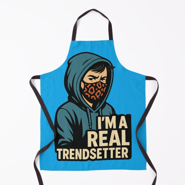 Item preview, I’m A Real Trendsetter Sarcastic Hoodie Mask designed and sold by ArtComixHaven.