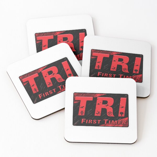 Item preview, TRI First Timer | Beginner Triathlon Motivation Sticker designed and sold by Triathlongram.