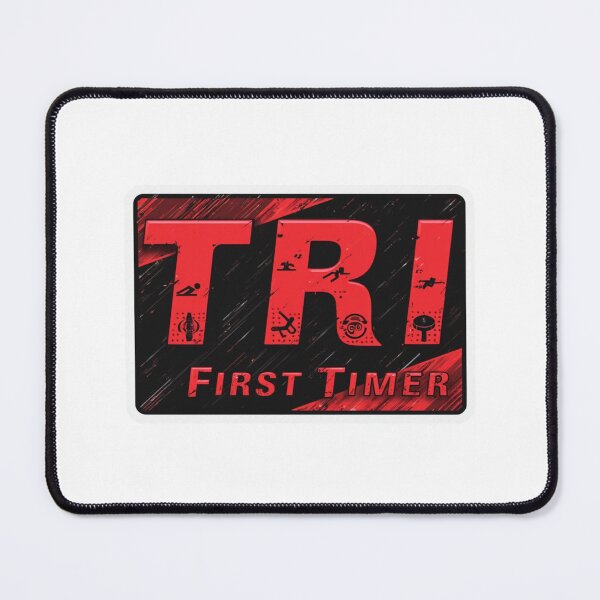Item preview, TRI First Timer | Beginner Triathlon Motivation Sticker designed and sold by Triathlongram.