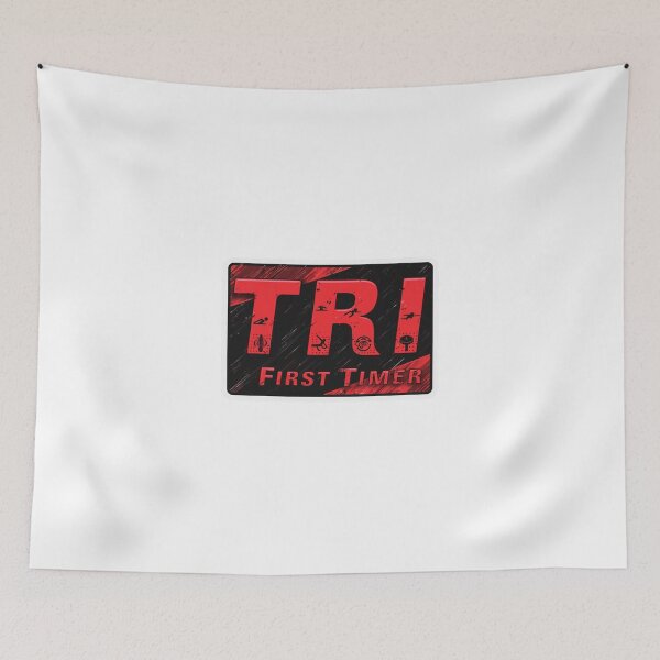 Item preview, TRI First Timer | Beginner Triathlon Motivation Sticker designed and sold by Triathlongram.