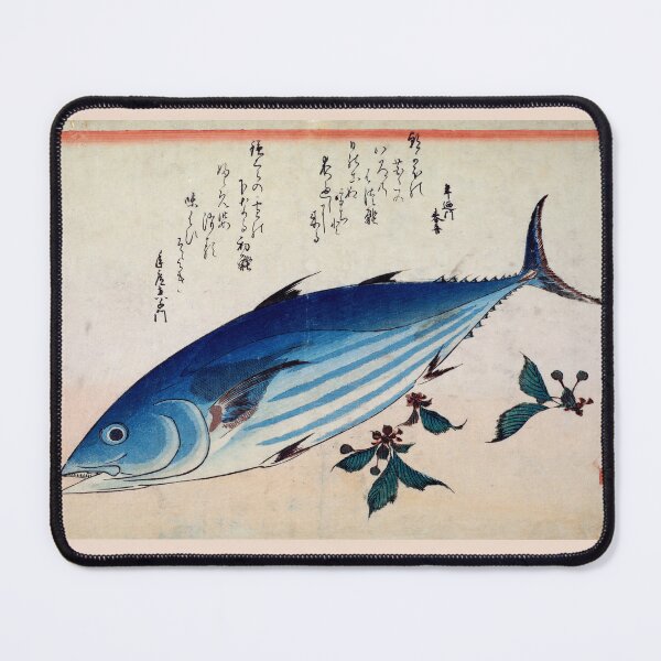 Item preview, Hiroshige Tuna Japanese Woodcut Sushi Sashimi Maguro designed and sold by Henry Nelson Design.