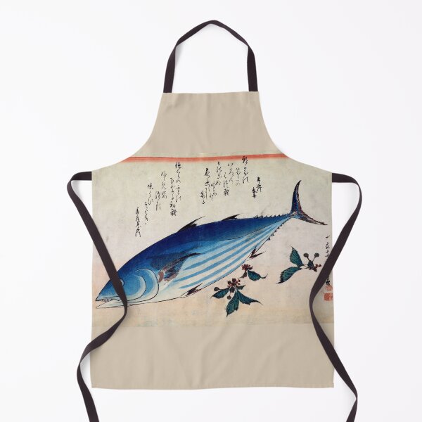 Item preview, Hiroshige Tuna Japanese Woodcut Sushi Sashimi Maguro designed and sold by Henry Nelson Design.