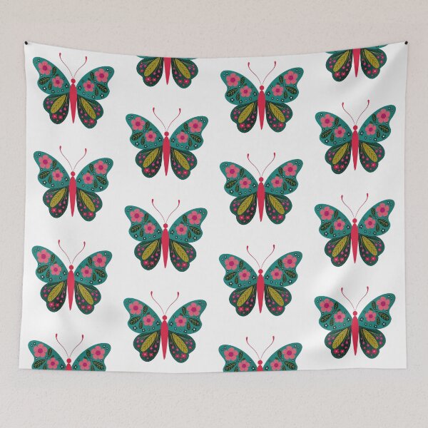 Item preview, Colorful Floral Butterfly – Vibrant Nature Inspired Design designed and sold by PnrArtDesign.