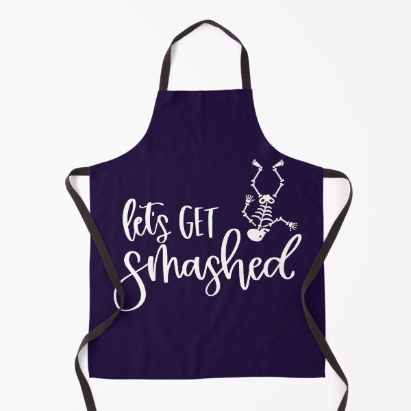 Item preview, Let's Get Smashed Halloween Celebration Print (White) designed and sold by ToluaPrints.