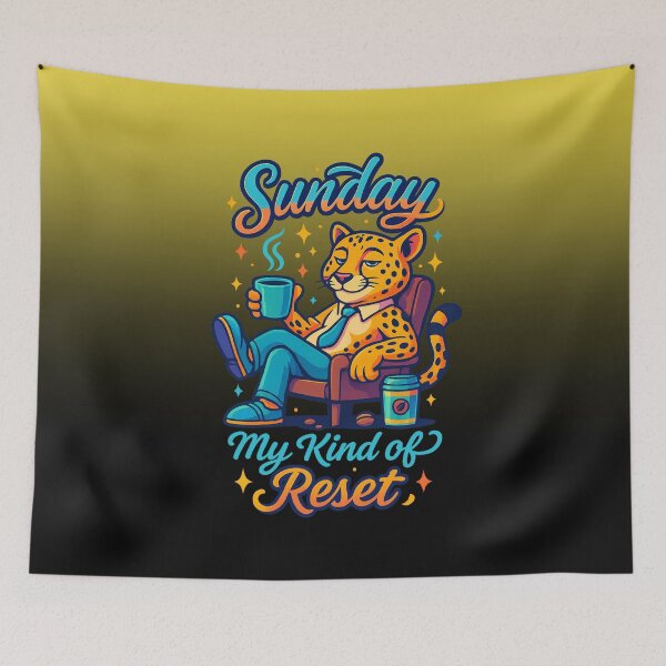 Item preview, Sunday My Kind of Reset | Crewneck Sunday Tshirt designed and sold by skkyfaithArtz.