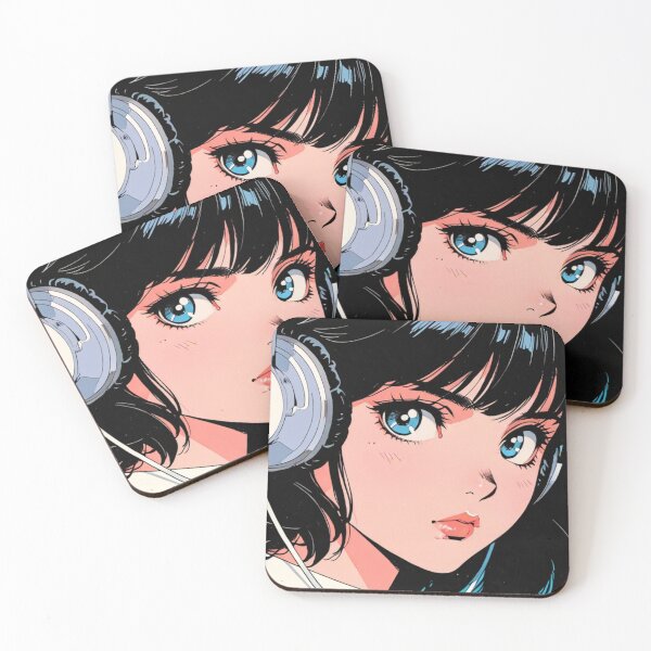 Item preview, Vintage Cute Anime Gamer Girl designed and sold by Kenshi_Ink.