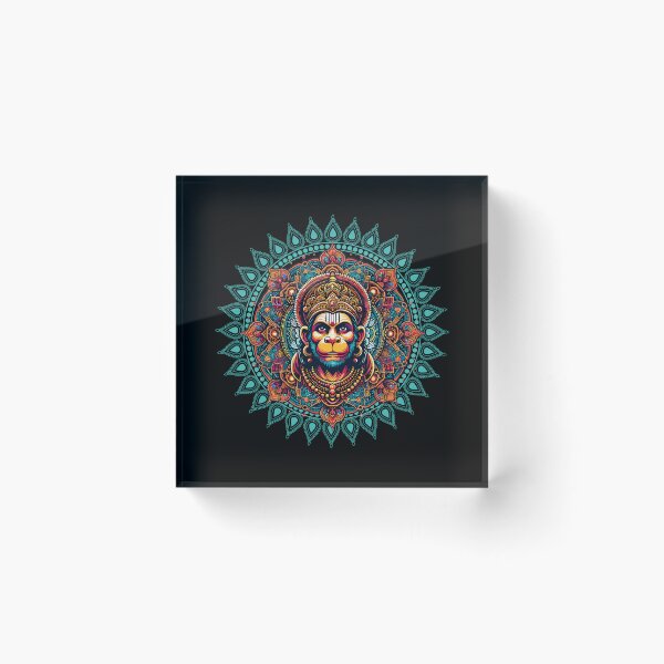 Item preview, Yoga merch with psychedelic  hindu Indian lord  Hanuman version 87B Speacial design 55A designed and sold by mndesignworx.