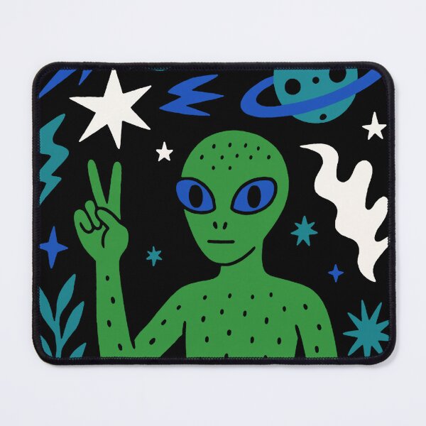 Item preview, Peaceful Cosmic Green Alien designed and sold by zzz888.