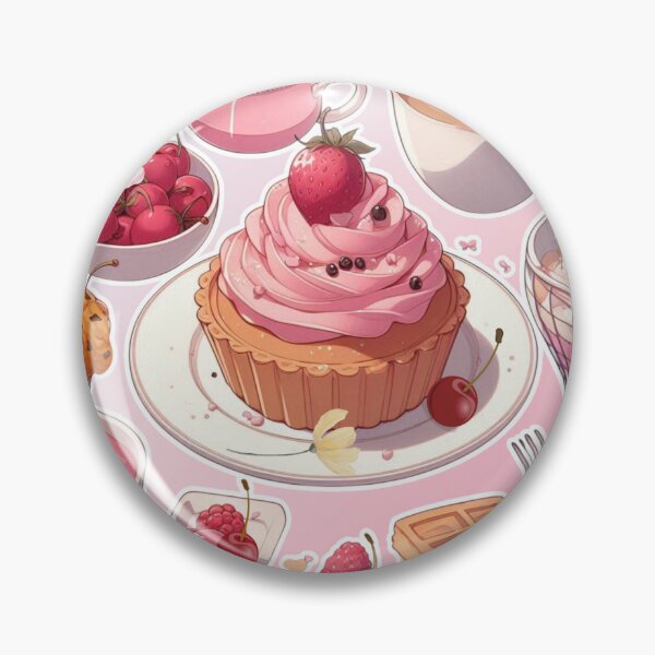 Item preview, Anime Cake – Colorful Kawaii Dessert | Cute Manga Style Food designed and sold by Sugar Wisdom .