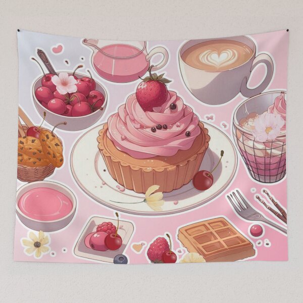 Item preview, Anime Cake – Colorful Kawaii Dessert | Cute Manga Style Food designed and sold by Sugar Wisdom .