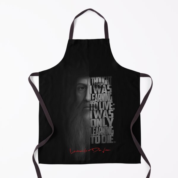 Item preview, Leonardo da Vinci – Monochrome Portrait Typography Artwork designed and sold by Enea Kelo.