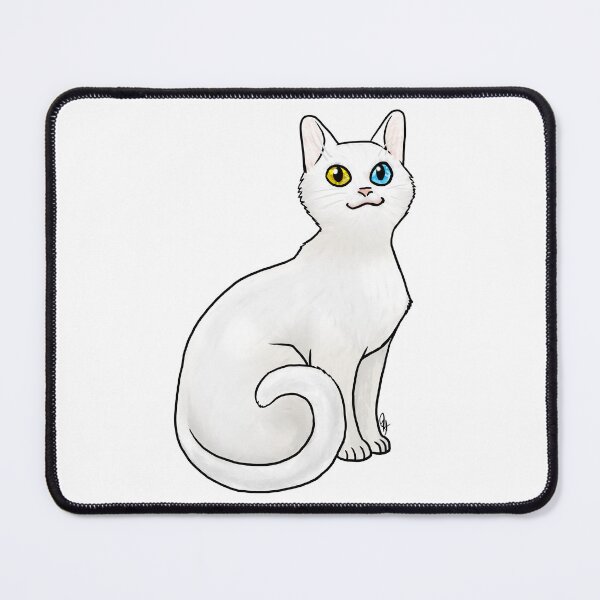 Item preview, Cat - Khao Manee - Odd eyed designed and sold by Jennifer Stolzer.