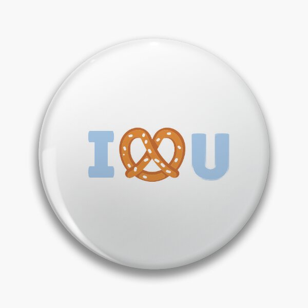 Item preview, I love (pretzel) you (blue) designed and sold by temptedd.