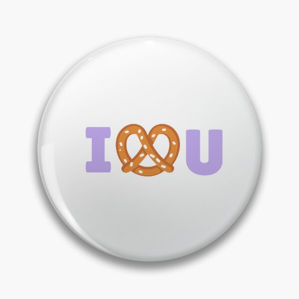 Item preview, I love (pretzel) you (purple) designed and sold by haebalagii.