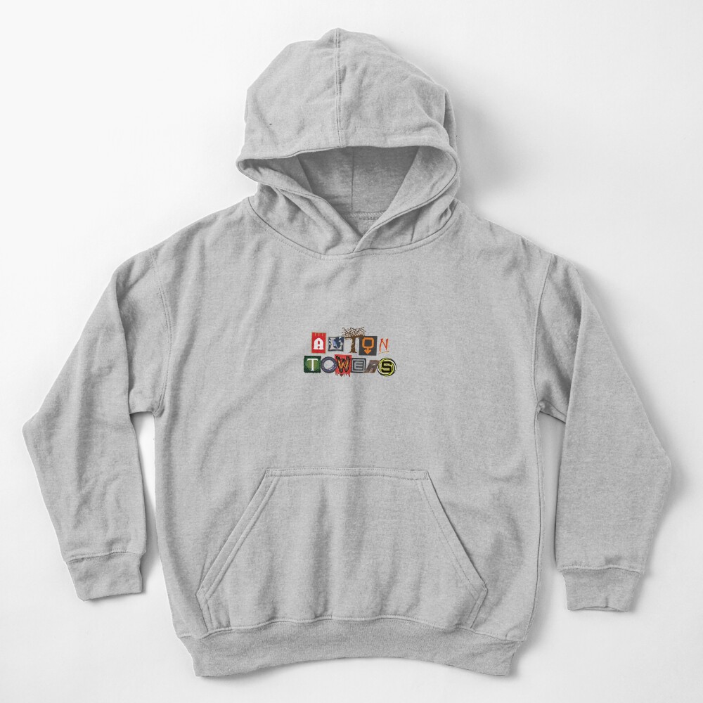 Alton Towers Collage Design Kids Pullover Hoodie