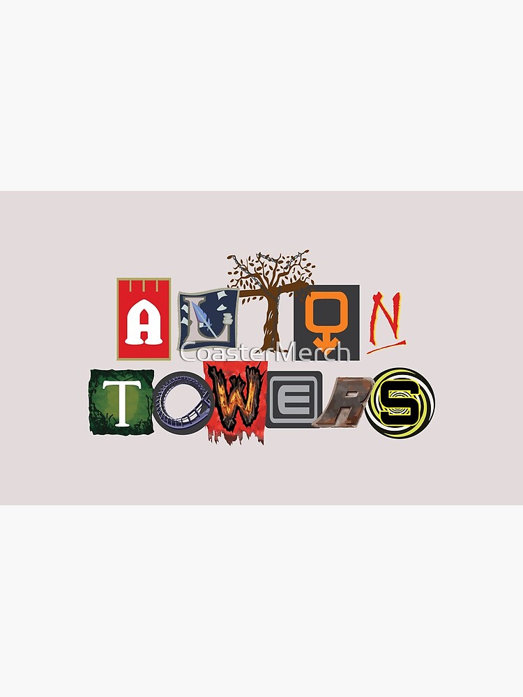 Alton Towers Collage Design by CoasterMerch