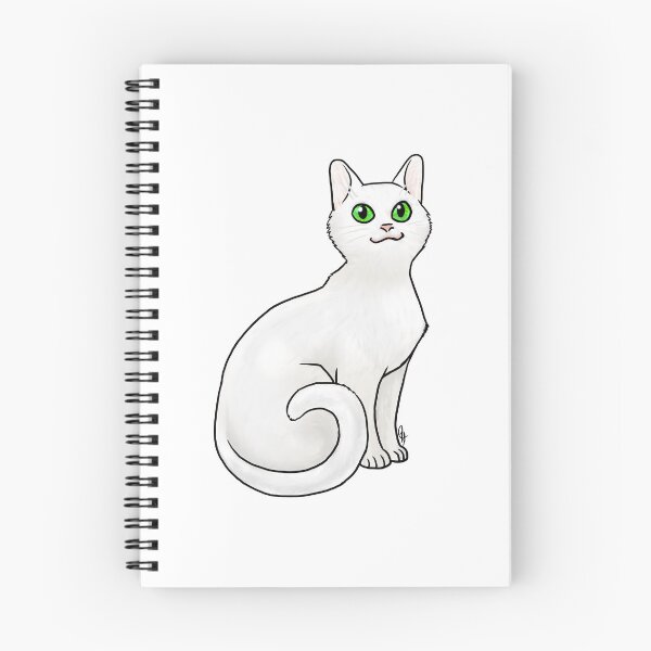 Item preview, Cat - Khao Manee - Green eyed designed and sold by Jennifer Stolzer.