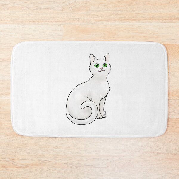Item preview, Cat - Khao Manee - Green eyed designed and sold by Jennifer Stolzer.