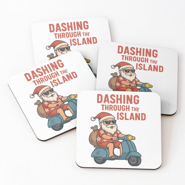 Item preview, Santa on Scooter – Tropical Christmas Ride designed and sold by TravelLensPro.