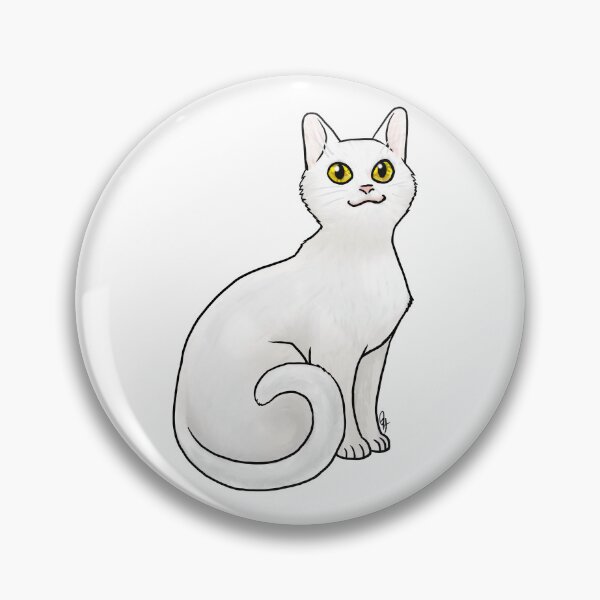 Item preview, Cat - Khao Manee - Gold eyed designed and sold by Jennifer Stolzer.