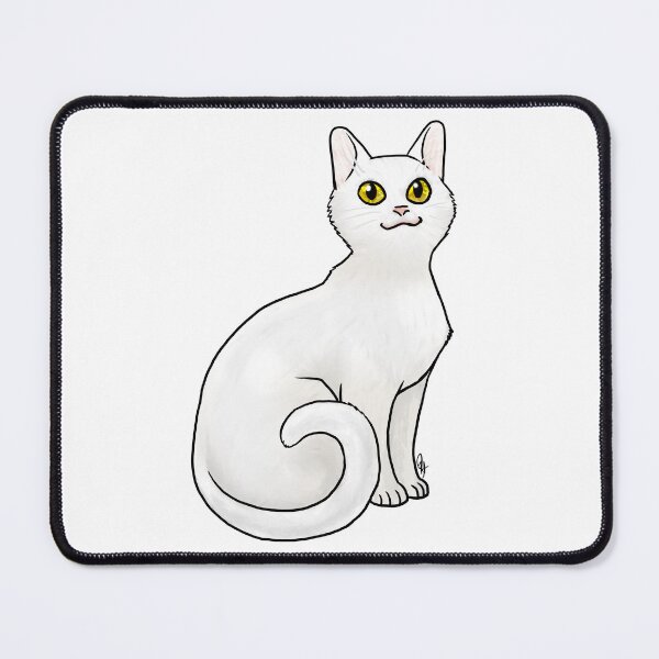 Item preview, Cat - Khao Manee - Gold eyed designed and sold by Jennifer Stolzer.
