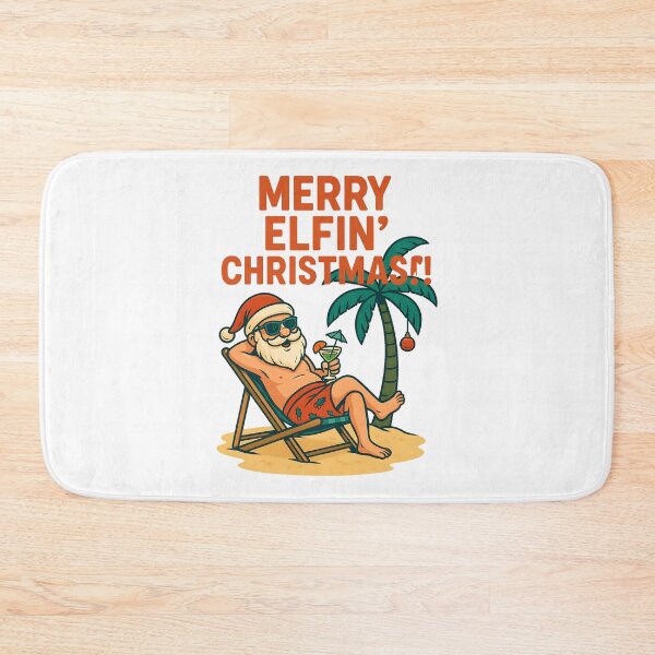 Item preview, Tropical Santa – Merry Elfin’ Christmas designed and sold by TravelLensPro.