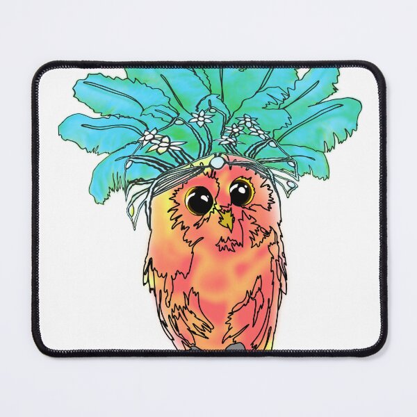 Item preview, Owl Wearing Feather Showgirl Headpiece – animalzinhats designed and sold by Ashley’sAnimalz.