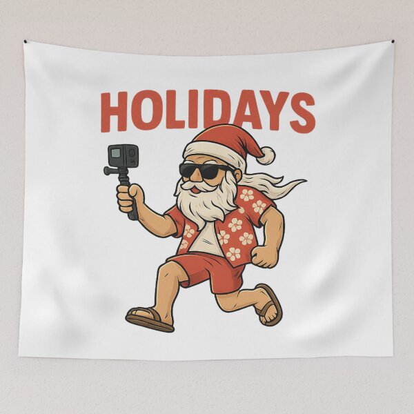 Item preview, Santa with action cam – holiday mode on designed and sold by TravelLensPro.