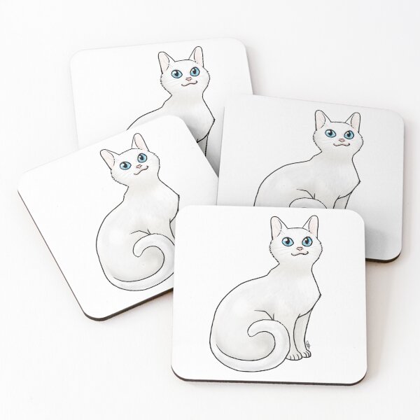 Item preview, Cat - Khao Manee - Blue eyed designed and sold by Jennifer Stolzer.