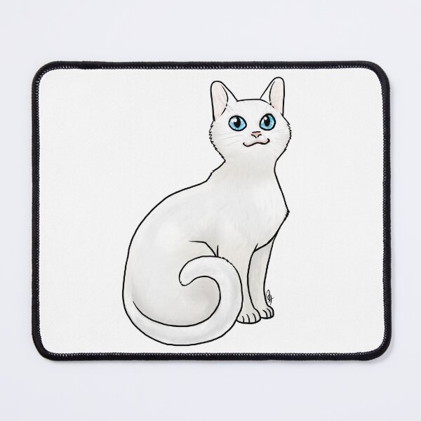 Item preview, Cat - Khao Manee - Blue eyed designed and sold by Jennifer Stolzer.