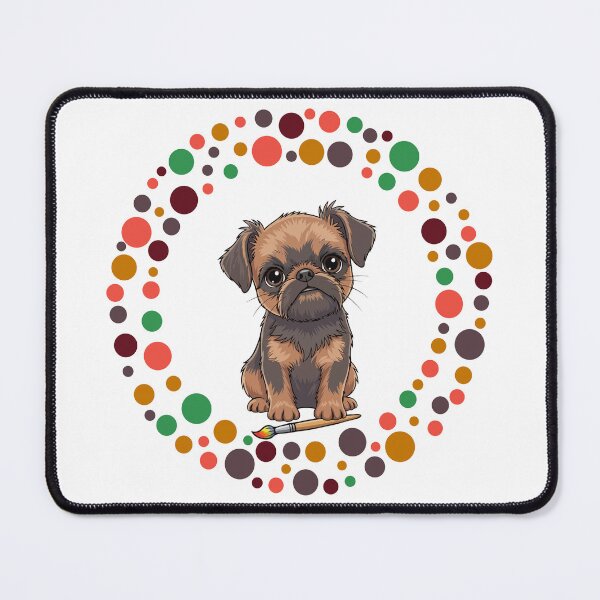Item preview, Celebrate Dot Day with My Brussels Griffon | Colorful Dog Art designed and sold by The Real Life Symphony.