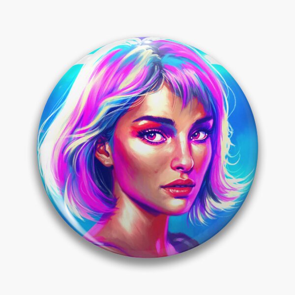 Item preview, The Pink-Haired Paradox. - neo expressionism designed and sold by CleverCulture.