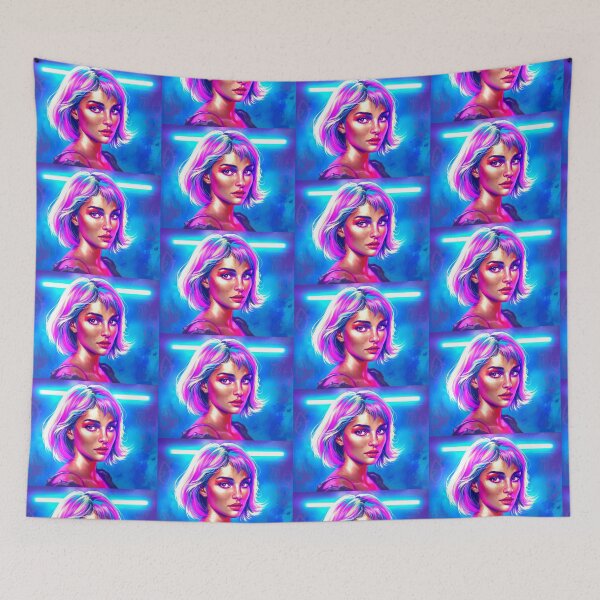 Item preview, The Pink-Haired Paradox. - neo expressionism designed and sold by CleverCulture.