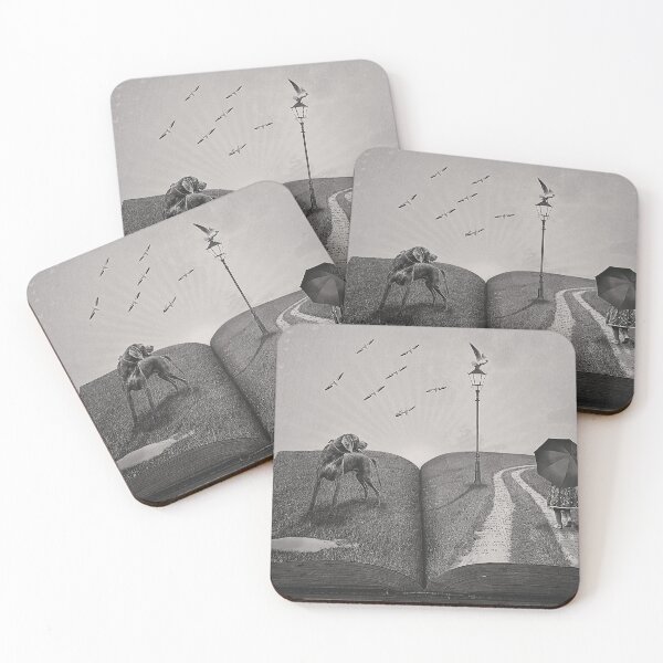 Item preview, Surreal Dreamscape: Dog, Umbrella & Storybook World designed and sold by ChrisArnold.