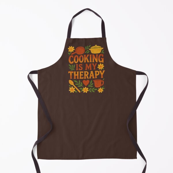 Item preview, Cooking is my therapy designed and sold by FrictionMaxxing.