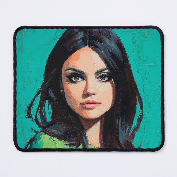 Item preview, Abstract portrait of a beautiful woman with her cat. designed and sold by Gino By Design.