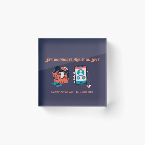 Item preview, Left on Chores, Right on Love – Funny Dating T-Shirt | Swipe Series designed and sold by InkandBranch.