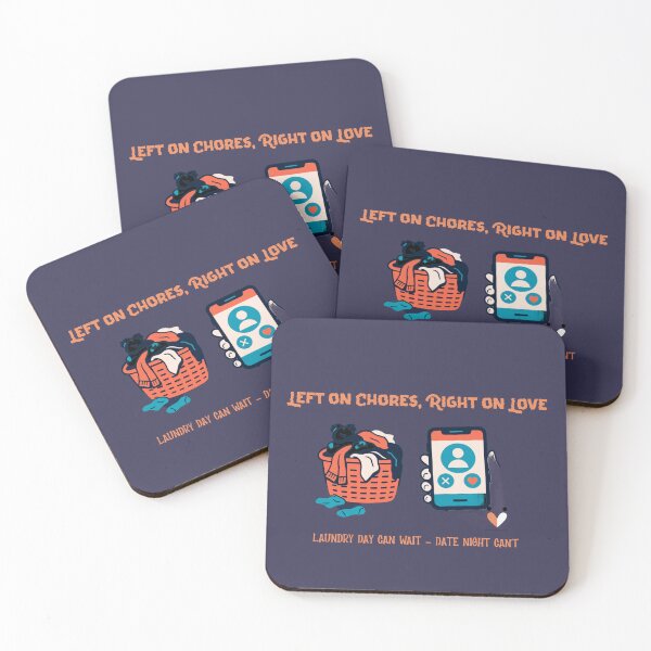 Item preview, Left on Chores, Right on Love – Funny Dating T-Shirt | Swipe Series designed and sold by InkandBranch.