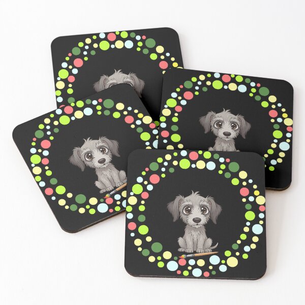 Item preview, Celebrate Dot Day with My Scottish Deerhound | Colorful Dog Art designed and sold by The Real Life Symphony.