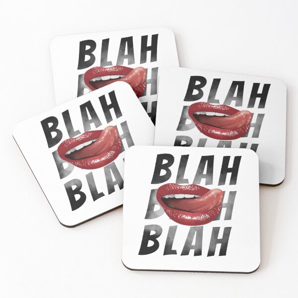 Item preview, blah blah blah lips designed and sold by NatGrafika.