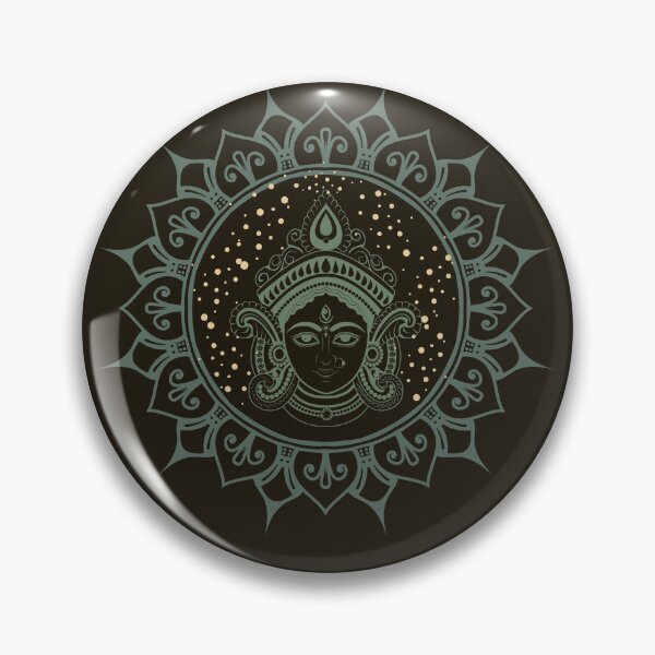 Item preview,  Yoga Navratri devi, Godess Ma Durga face  version 1 and Diwali Durga pooja rangoli design12 designed and sold by mndesignworx.