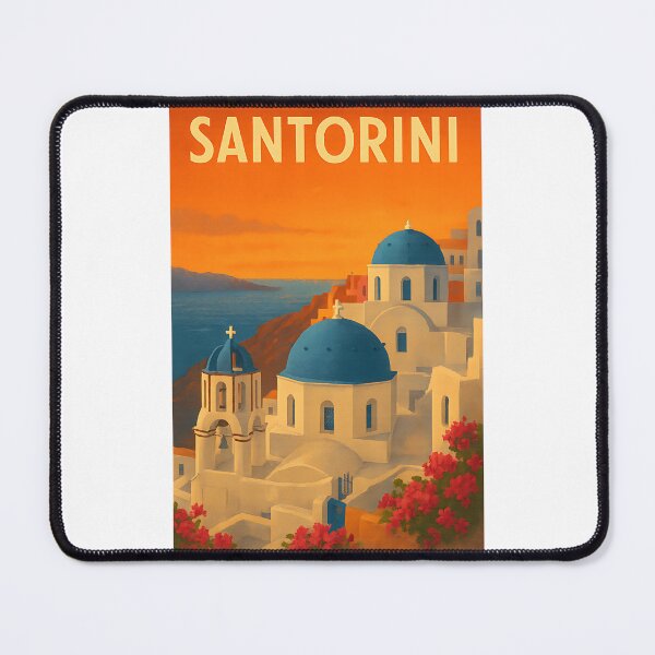 Item preview, Santorini Sunset – Greek Island Dream designed and sold by TravelLensPro.
