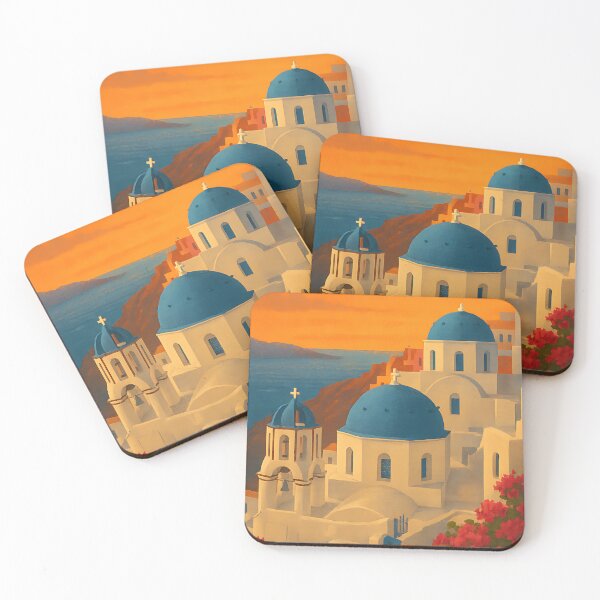 Item preview, Santorini Sunset – Greek Island Dream designed and sold by TravelLensPro.