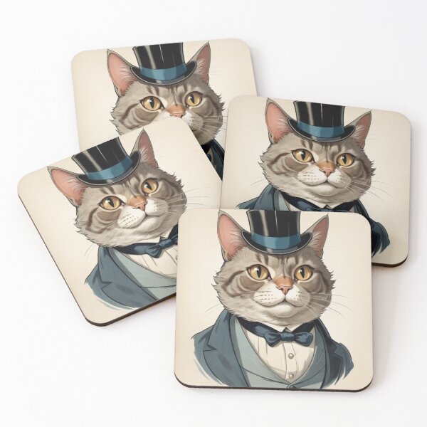 Item preview, CHILDREN FUNNY TOP HAT CAT AND BOW TIE ai generated created by frasues designed and sold by frasues.