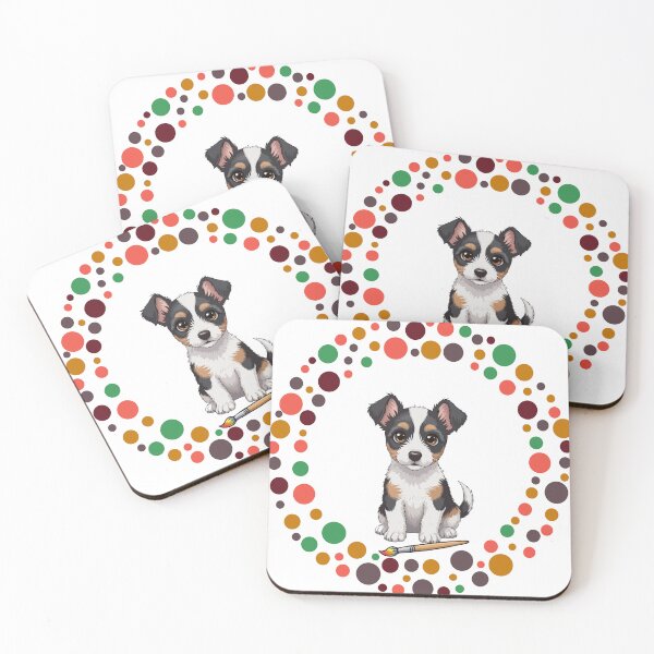 Artikelvorschau, Feiern Sie den Dot Day mit meinem Rat Terrier | Bunte Hundekunst entworfen und verkauft von The Real Life Symphony.