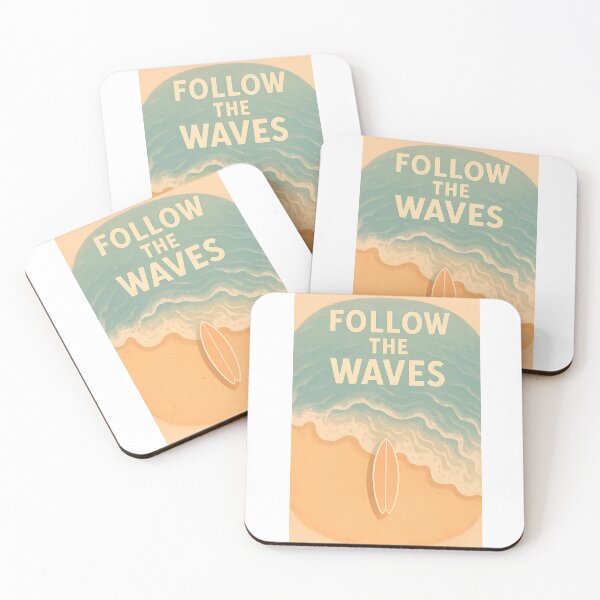 Item preview, Follow the Waves – Surf Retro designed and sold by TravelLensPro.